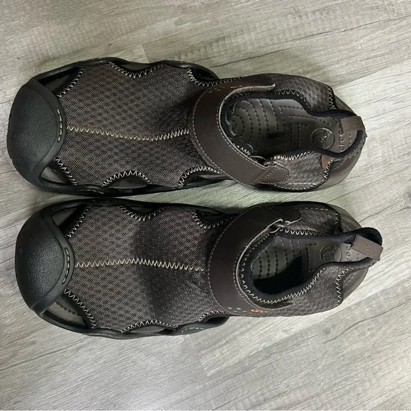 Crocs SwiftWater Mesh Fisherman Sandals Brown Water Shoes Men Sz 11 - Picture 5 of 8